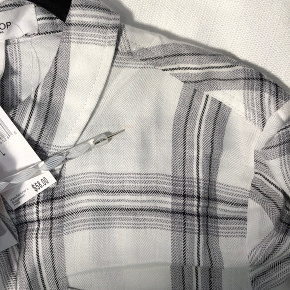 🌹WORKSHOP Republic Clothing Plaid Buttondown NEW - Picture 8 of 8